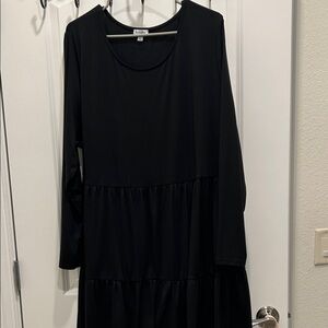 Cato Black Long Sleeve Dress
